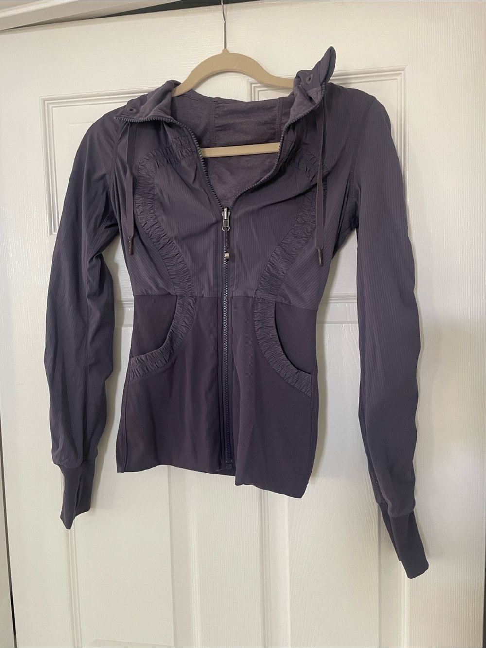 lululemon athletica Purple Full-Zip Hooded Dance Studio Jacket